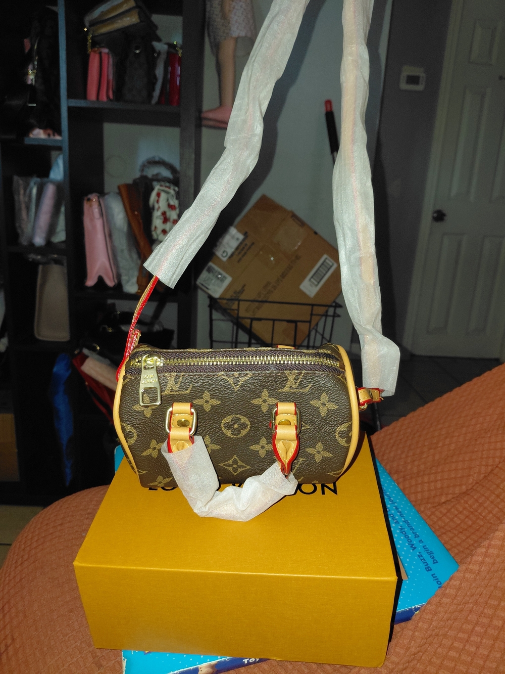 Louis Vuitton Brown Monogram Mini Barrel Bag